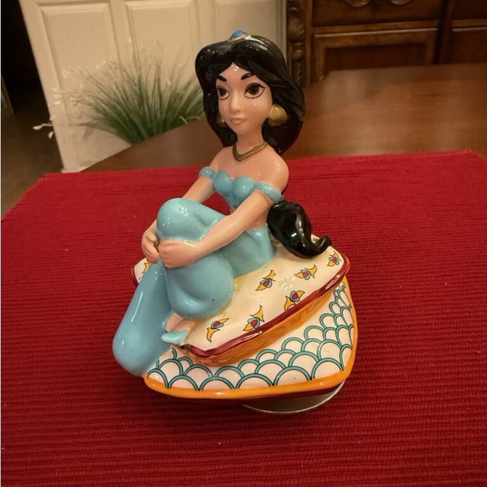 Disney Jasmine Figurine with Blue and Gold Accents